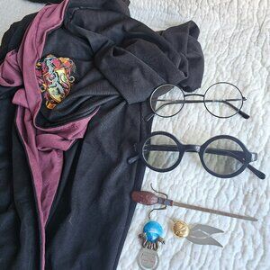 Harry Potter Robe, Glasses, Letter Opener Set -2000's